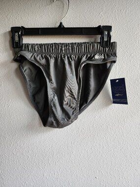 Uzzi Amphibius Gear Men's Shark Bikini, Dark Gray, Medium